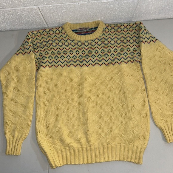 Vintage 70s 80s Robe Di Kappa Sweater Women’s yellow bold print size‎ med - Picture 10 of 10